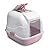 IMAC Easy Cat Pinky Peach Hooded Cat Litter Tray With Scoop, Door & Filter