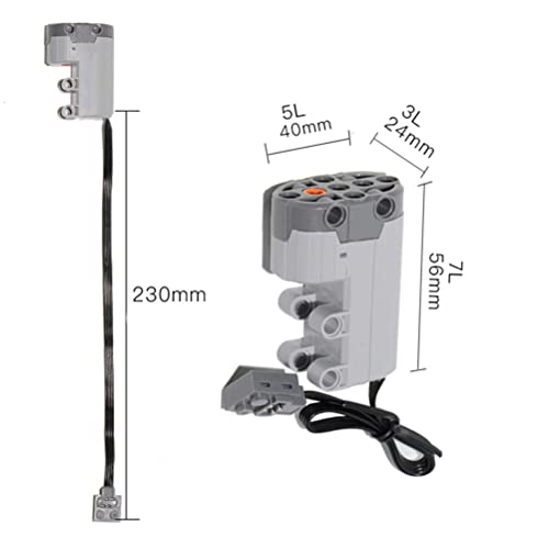 WANGCL Servo Motor Compatible for Lego 88004 Steering Motor Function Power Function Accessories with 15 Fixed Positions