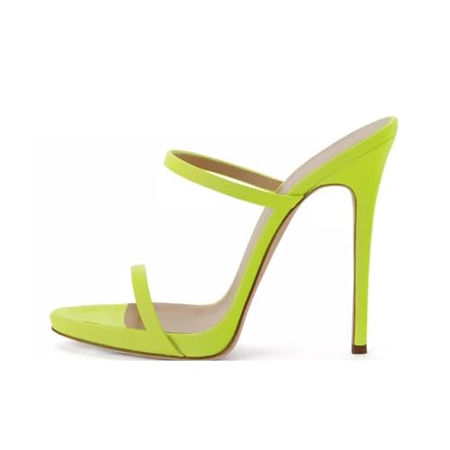 Sexy Open Toe Red Mules women's sandals Platform Stiletto green heels Women Two Straps Slip on Slingback Party Prom Evening Dance Shoes