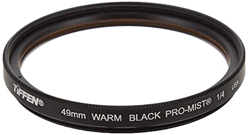 Filtro Black Pro-Mist 1/4 Tiffen de 49mm reduce contraste y suaviza luces altas en exteriores