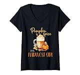 Photo Gallery pumpkin spice midwest girl | carino autunno rustico halloween maglietta con collo a v Photo Gallery pumpkin spice midwest girl | carino autunno rustico halloween maglietta con collo a v