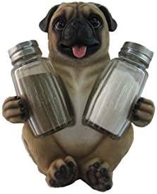 DWK Animal Holder with Salt And Pepper Shaker Set (3 Piece) | Kitchen Décor and Accessories | Salt and Pepper Shakers | Home Décor | Home Decorations… (Pug) image 5