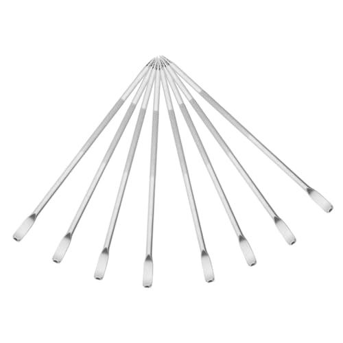 INOOMP 8pezzi Penaletti Latte Art in Acciaio Inossidabile Aghetti Decorativi per caffè Riutilizzabili per Espresso e Cappuccino Strumenti di Precisione per Disegni Dettagliati e Facile Pu