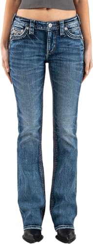 Rock Revival - Womens Mandell RP9520B202 Bootcut Jeans, Color Denim, Size: 30