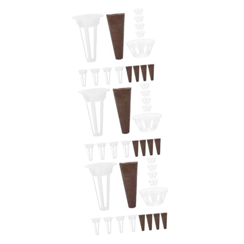 BESPORTBLE Kit De Cultivo Hidropónico De 3 Juegos Macetas Plantas Red Terracota Cestas De Autorriego Cesta De Cultivo para Plantas De Esfagno Contenedor para Cultivo De Plantas Kit