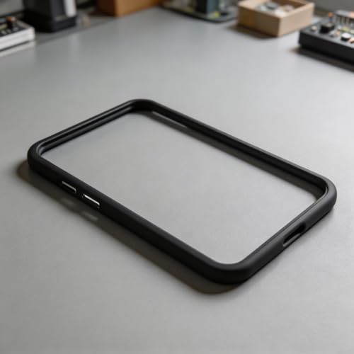 Vidrio templado para TM7 pack de 2 protectores de pantalla con borde negro PC+ABS 4