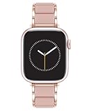 Anne Klein Silicone Fashion Bracelet for Apple Watch, Secure, Adjustable, Apple Watch Replacement Band, Fits Most Wrists