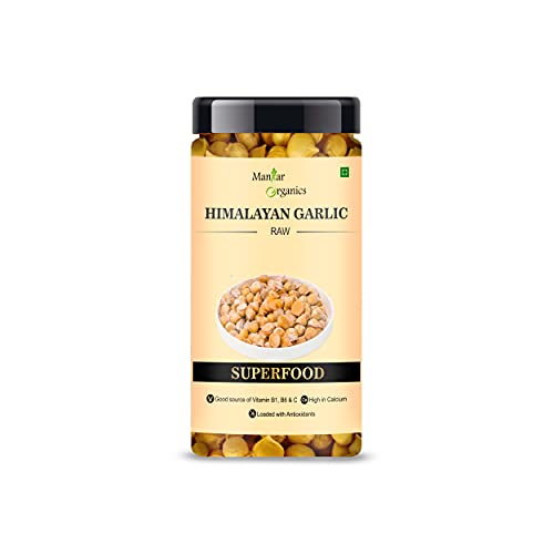 Image of ManHar Organics Kashmiri Garlic (Lehsun) 120g | Direct from Farmers | Premium Himalayan Single Clove Garlic | Whole Bulbs