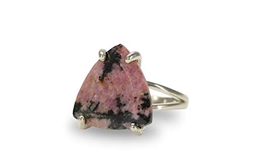 Bague rhodonite et argent sterling 925 par Anemone Bijoux pour femme
