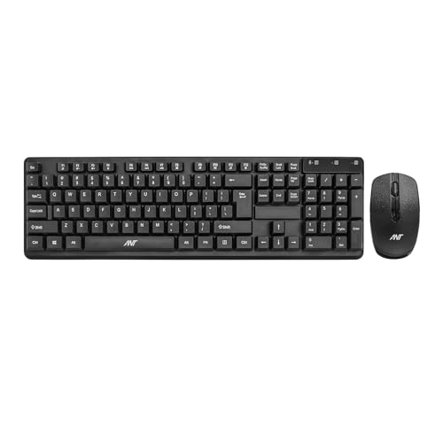ANT 2.4G Full-Sized Ergonomic Keyboard Mouse, 3 DPI Adjustable Cordless USB Keyboard and Mouse, Quiet Click for Computer/Laptop/Windows/Mac_Black (B0D5B23NT9) Amazon Price History, Amazon Price Tracker
