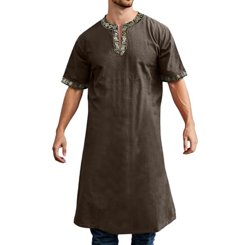 Ensemble en lin européenne ample coupe fluide et finitions soignées pour l'homme moderne