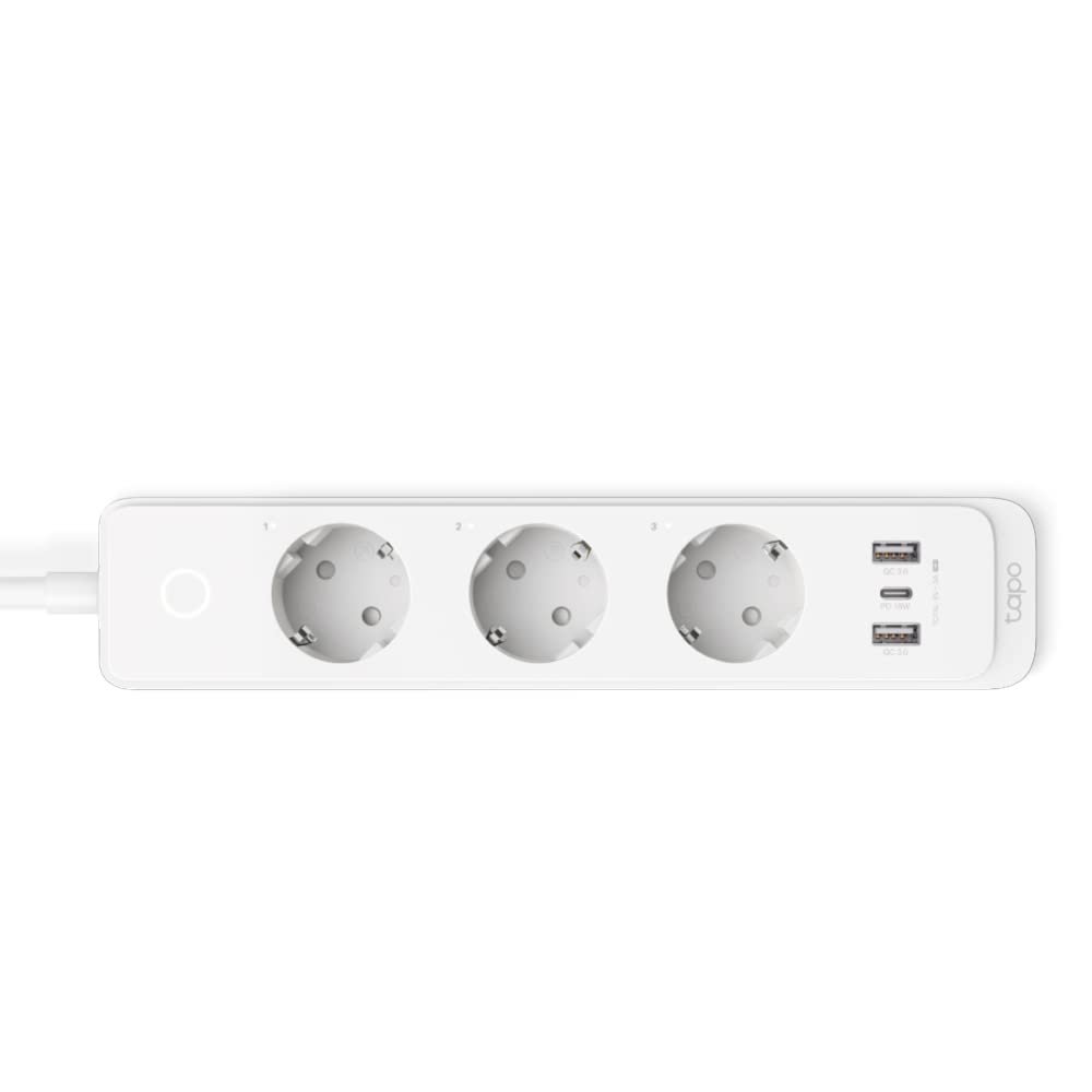TP-Link Tapo P300 Ciabatta MultiPresa WiFi Intelligente,Controlla Separatamente 3 Prese, Ricarica Rapida USB da 18 W & Tapo L900-5 Striscia LED Smart Wi-Fi 5m