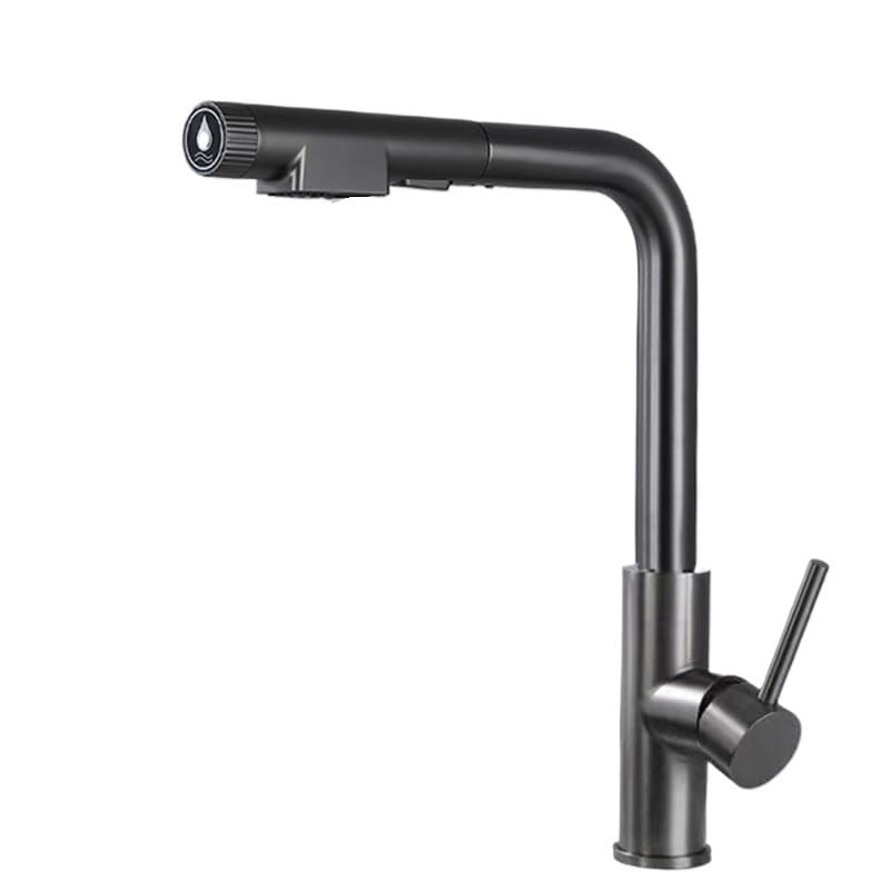 Robinet de cuisine 3 modes Feng Shui mitigeur eau potable gris