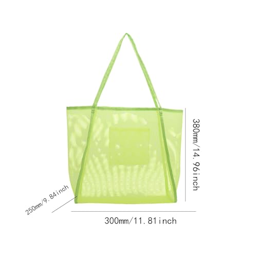 Mesh Beach Tote Chic Womens Shoulder Bags for Grocery Vacation Swimming Pools3