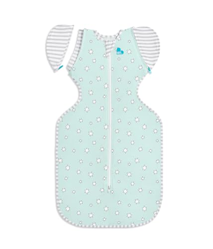 Image of Love to Dream Swaddle Up Transition Swaddle, Luxuriously Silky Soft Viscose from Bamboo, Patented Zip-Off Wings, Gently Help Baby Transition, Lite 0.2 TOG, 19-24 lbs, Mint