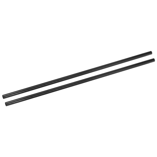 QUARKZMAN 2 Stück Kohlefaserrohre 10 x 12 x 330mm Leinwandbindung glänzende Oberfläche Stab 3K Rollgewickelte Kohlefaser Rundrohre für RC Flugzeug Quadcopter Multicopter