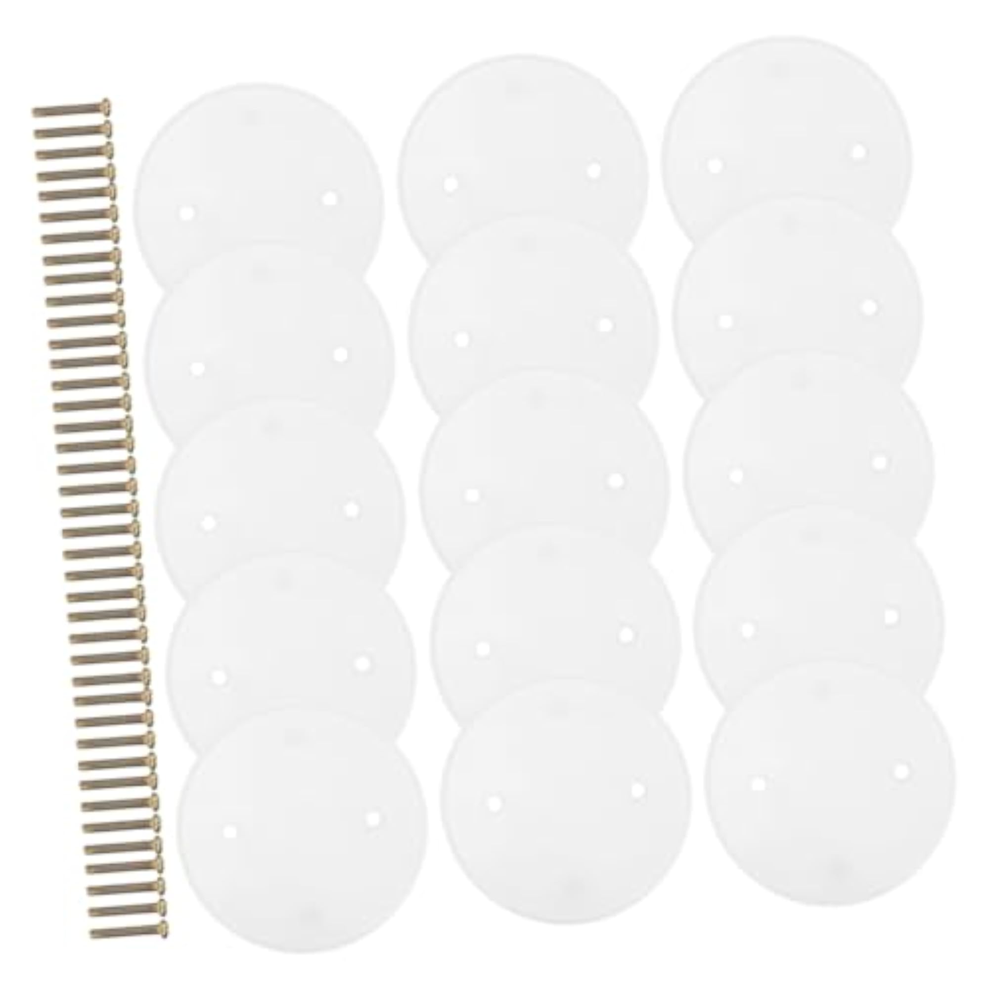 20pcs Round Ceiling Electrical Box Covers, Plastic