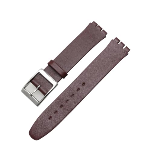 Bracelet de montre SYXS116 cuir véritable femme 17mm avec outils de pose