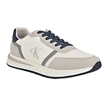 Calvin Klein Men's Picio Sneaker, Light Grey/White Multi 052, 10.5