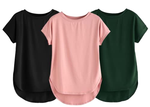 Image of Fabricorn Stylish Plain Up and Down Cotton Tshirt for Women