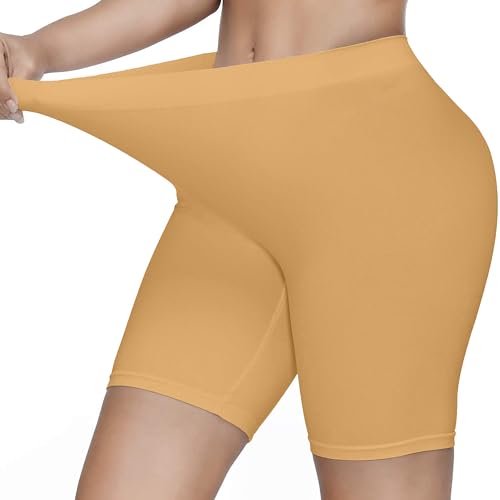 Image of KYDA Women's Anti Bacterial Cycling Shorts, Under Skirt Biker Shorts, High Waist Stretchable Yoga Shorts & Gym Workout Skin Fit Shorties