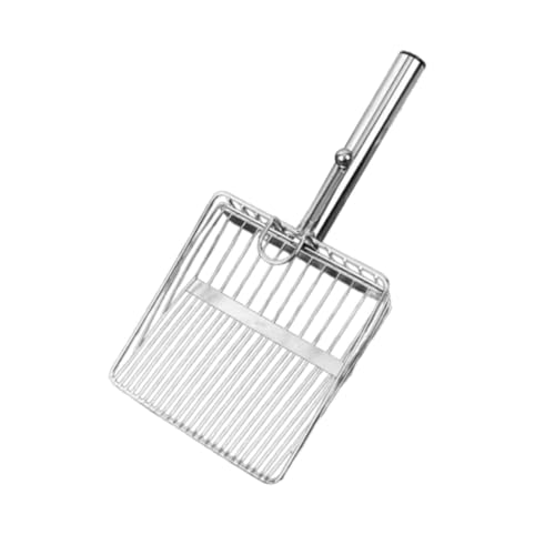 petsola 猫砂ふるいスコップ 子猫用砂スコップ 幅広 頑丈 ポータブル 中空スプーン 持ちやすい クリーナーツール, ストリップ