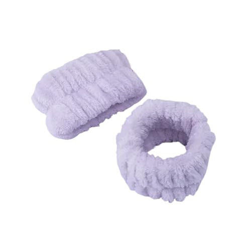 20 paires de bijoux de cheveux pour tresses en polaire violet