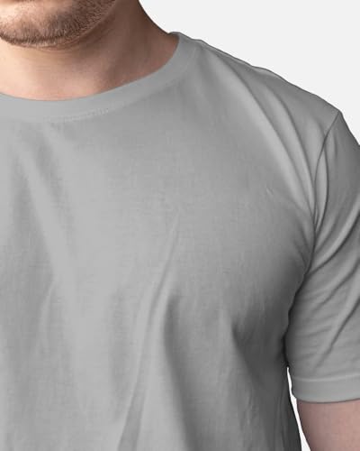 Image of DRIP Men's Solid Cotton Round Neck Half Sleeve T-Shirt