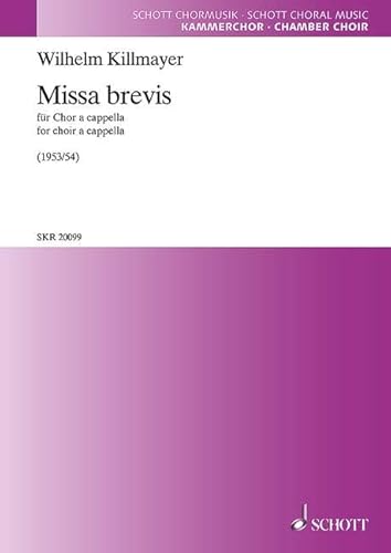 Preisvergleich Produktbild Missa brevis: Chor a cappella (SATB). Chorpartitur. (Schott Kammerchor)