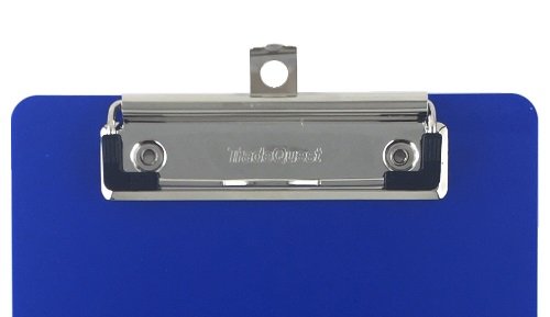 Trade Quest Memo Clipboard 6'' X 9'' Low Profile Clip Plastic (6-Pack) (Dark Blue) #TOP1