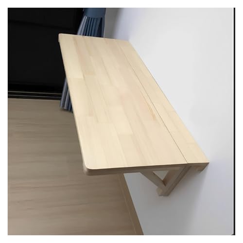 Escritorio plegable que ahorra espacio para portátil, oficina en casa, comedor, balcón, dormitorio, baño, cocina, acabado de madera (100 x 40 cm)