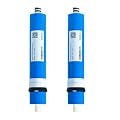 SANDMONK 200 GPD RO Membrane Filter Replacement, 12" x 2" Reverse Osmosis Water Filter Membranes Replacement for Home Drinking Under Sink RO Water Filtration System, 2-Pack