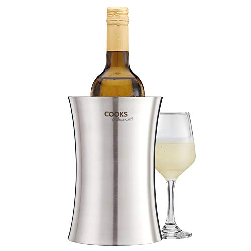 Cooks Professionalos Cocineros Profesionales de Pared Doble Enfriador de Vino de Acero Inoxidable Bebidas Enfriador (Acero Inoxidable)