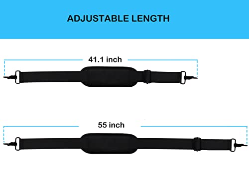 Areylo BM-1 Universal Replacement Laptop Shoulder Strap, Durable 55 Inch Adjustable Comfortable Belt With Metal Hooks For Briefcase, Computer Messenger Bag, Laptop Case Luggage/Duffel/Camera thumb #5