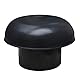 First Plast CDV100A Ventilationsmütze, Schwarz, Durchmesser 100 mm