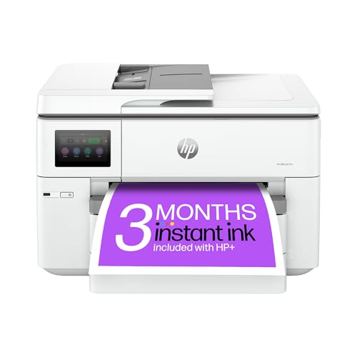 HP OfficeJet Pro 9730e All-in-One Printer | Colour | for Small Office | Wireless | Print, Scan, Copy, ADF | Up To A3 | 2 Tray | 3 Months Instant Ink