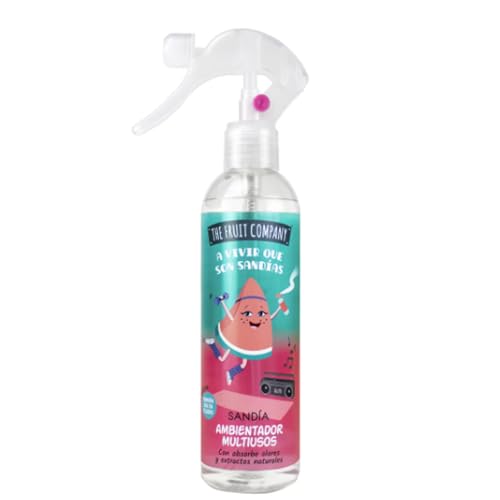 Ambientador multiusos en aerosol con aroma a sandía, 250 ml B1S10, paquete de 4 unidades.