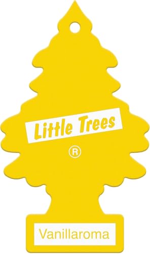Image of LITTLE TREES Car Air Freshener | Hanging Paper Tree for Home or Car | Vanillaroma | 3 Pack