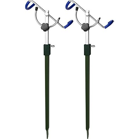 Storfisk fishing & more Stabiler und Winkelverstellbarer Rutenhalter aus Metall einzeln oder als 2er Set Cover