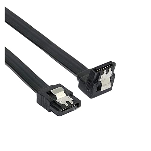 2 cables SATA 3.0 de 40 cm con bloqueo y ángulo de 90 grados