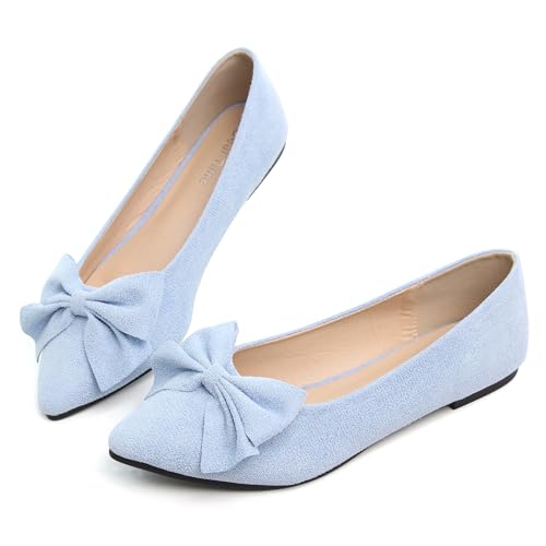 Image of Dear Time Women's Ballet Flats Dress Ballet Shoes Slip on for Office Work Comfortable Shoes