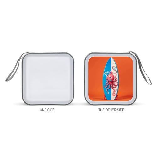 Étui CD/DVD 40 compartiments pieuvre moderne en plastique pour voyage - 7