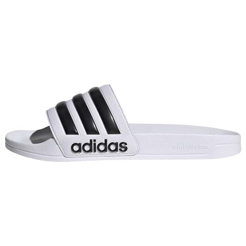 adidas Unisex Adilette Shower Schlappen, Cloud White Core Black Cloud White, 43 EU