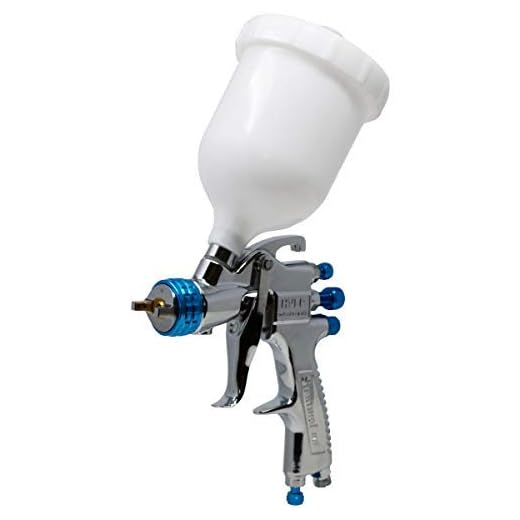 DeVilBiss STARTINGLINE HVLP Spray Gun for Painting Control 1.3mm Gravity Feed Paint Gun with 600milliliter Plastic Cup