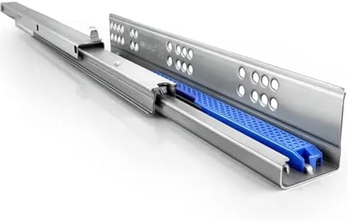 18mm Thick Drawer Runner, Full Extension Soft Close Drawer Slides, Hydraulic Damping Mute Tracks, Hidden Bottom Slide Rail for Cabinets (40cm/16in)