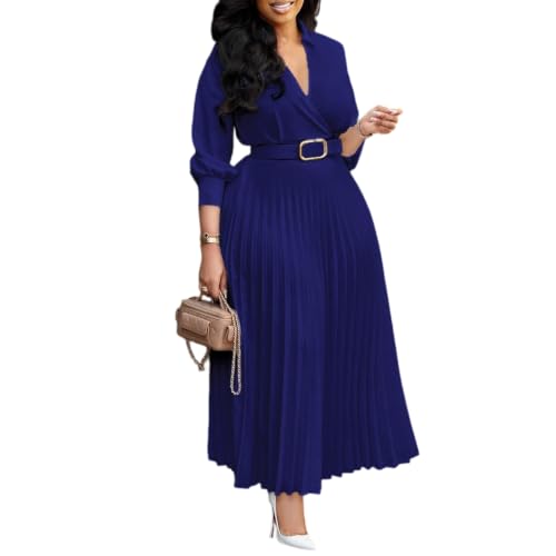 Vestido de color liso para mujer talla grande que estiliza la figura con total comodidad