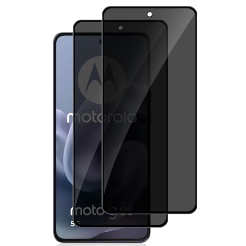 MokaZii Privacy Pellicola Protettiva per Motorola Moto G86, [2 Pezzi] Protezione Schermo Protector, Anti Graffio Anti Spy Durezza 9H Vetro Temperato Film per Motorola Moto G86