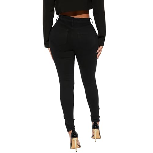 LONGBIDA High Waisted Ripped Skinny Jeans for Women Slim Fit Stretchy Distressed Jeans Y2K Destroyed Ankle Denim Pants