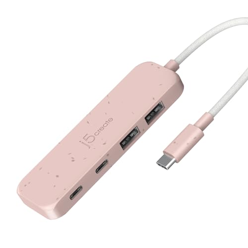 j5create 4 en 1 USB-C a 4 Puertos Tipo-A y Tipo-C Hub, Hub USB-C con 10 Gbps 2 USB-A y 2 USB-C |...