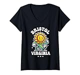 Photo Gallery donna bristol virginia - divertente design con girasole maglietta con collo a v Photo Gallery donna bristol virginia - divertente design con girasole maglietta con collo a v